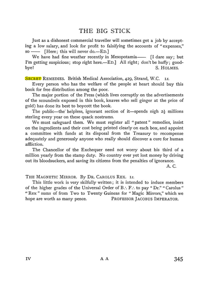 Original scan of The Equinox (Volume I, Number IV), PDF page 363