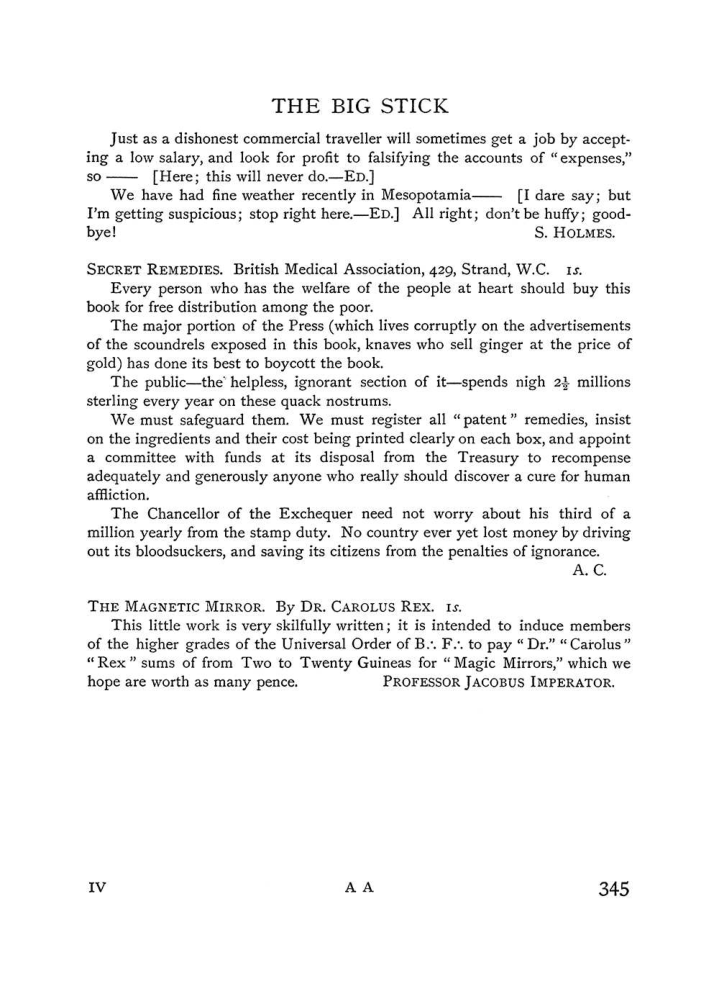 Original scan of The Equinox (Volume I, Number IV), PDF page 363