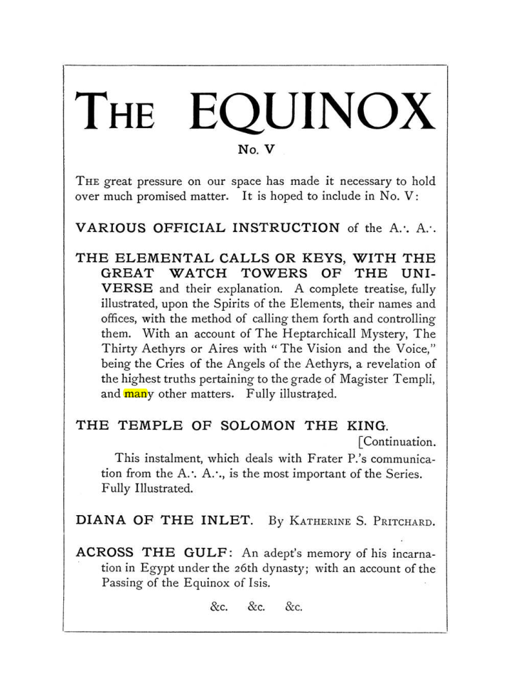 Original scan of The Equinox (Volume I, Number IV), PDF page 490