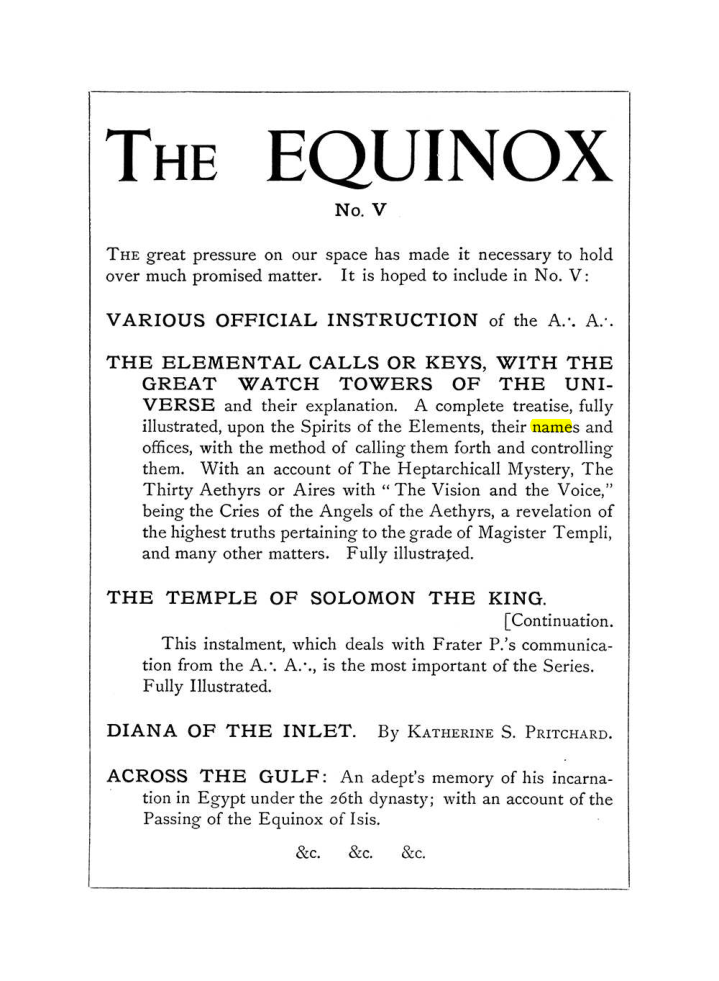 Original scan of The Equinox (Volume I, Number IV), PDF page 490