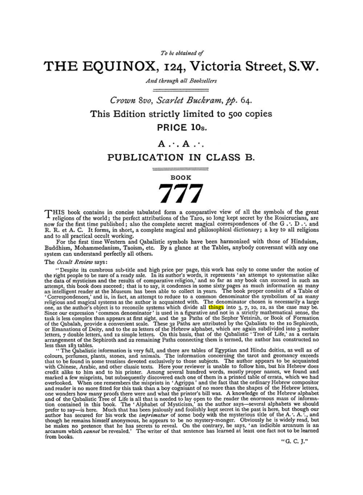 Original scan of The Equinox (Volume I, Number IV), PDF page 492