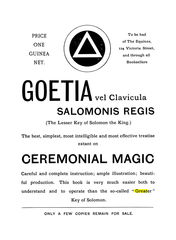 Original scan of The Equinox (Volume I, Number IV), PDF page 496