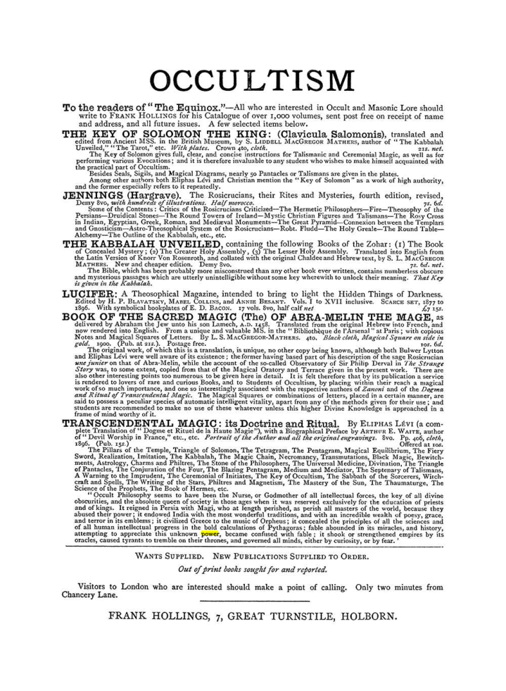 Original scan of The Equinox (Volume I, Number IV), PDF page 498