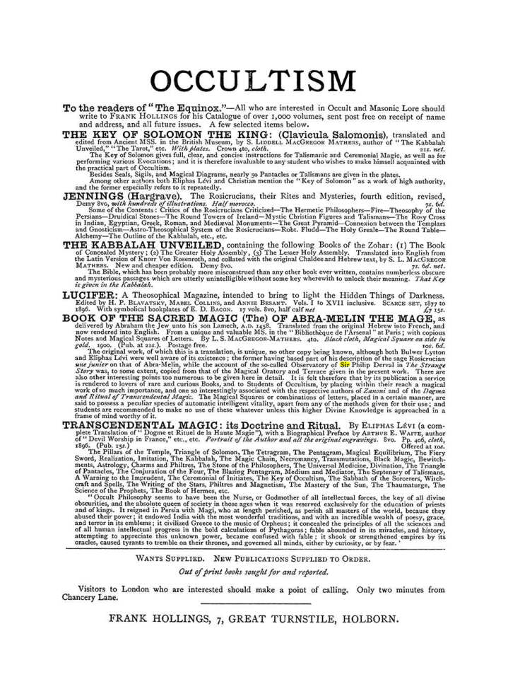 Original scan of The Equinox (Volume I, Number IV), PDF page 498