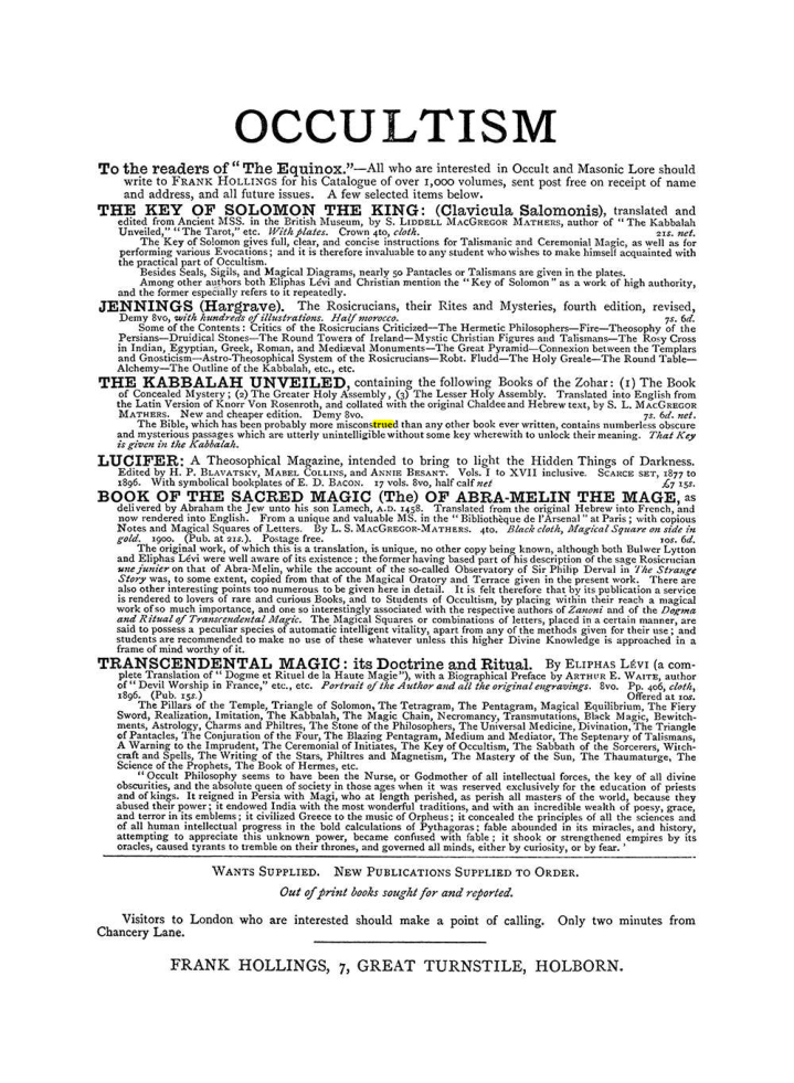 Original scan of The Equinox (Volume I, Number IV), PDF page 498