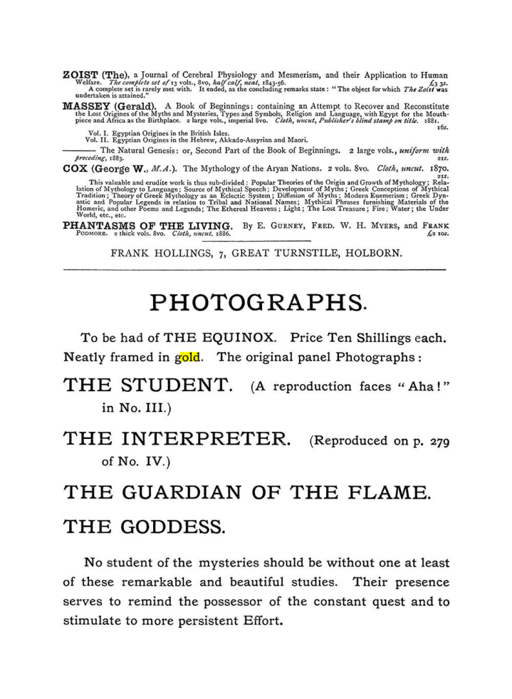 Original scan of The Equinox (Volume I, Number IV), PDF page 499