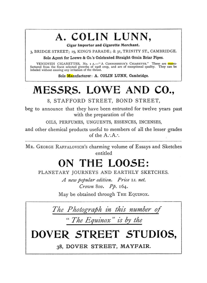 Original scan of The Equinox (Volume I, Number IV), PDF page 501