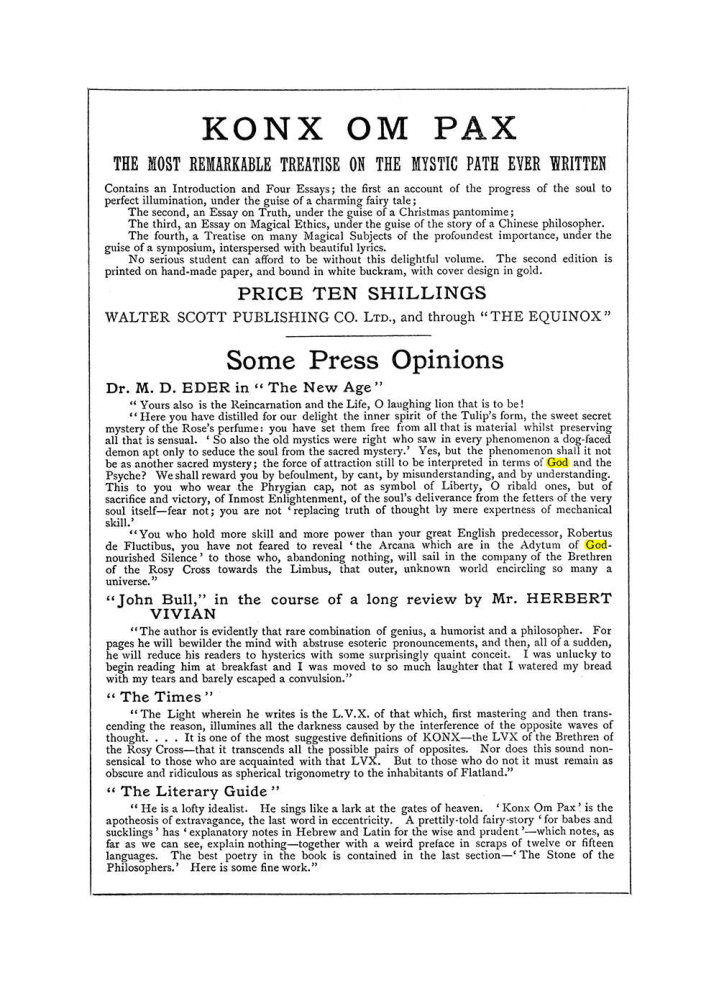 Original scan of The Equinox (Volume I, Number IV), PDF page 502
