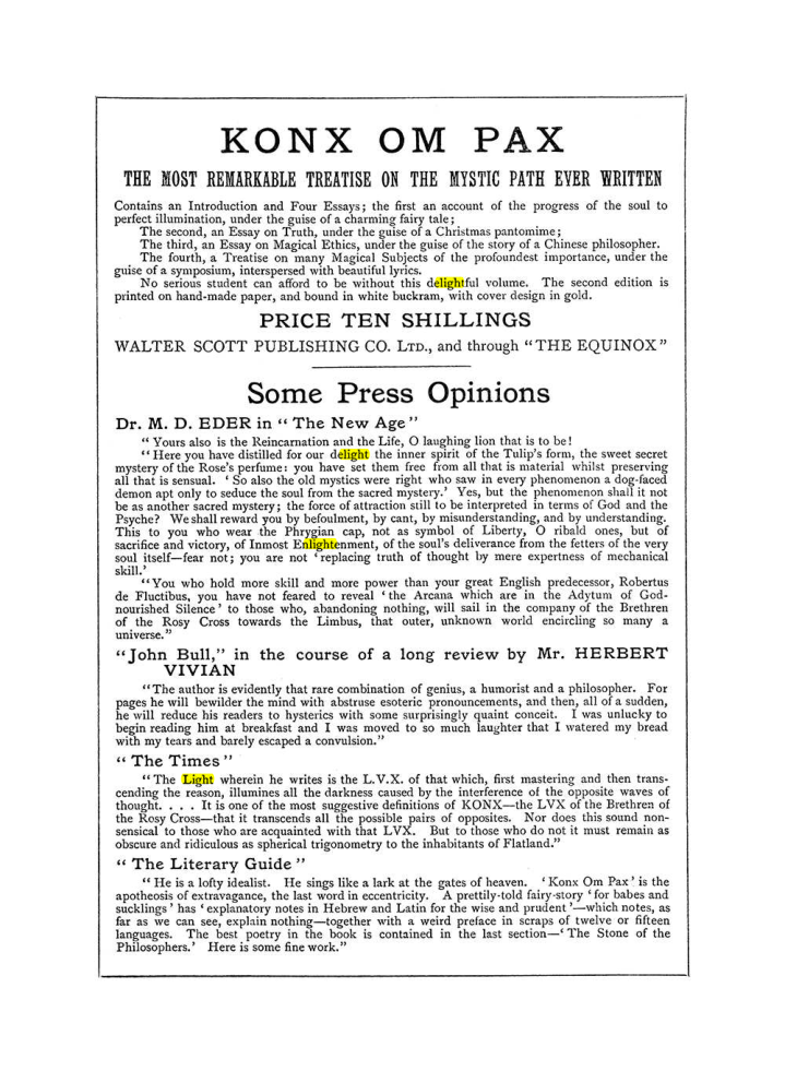 Original scan of The Equinox (Volume I, Number IV), PDF page 502