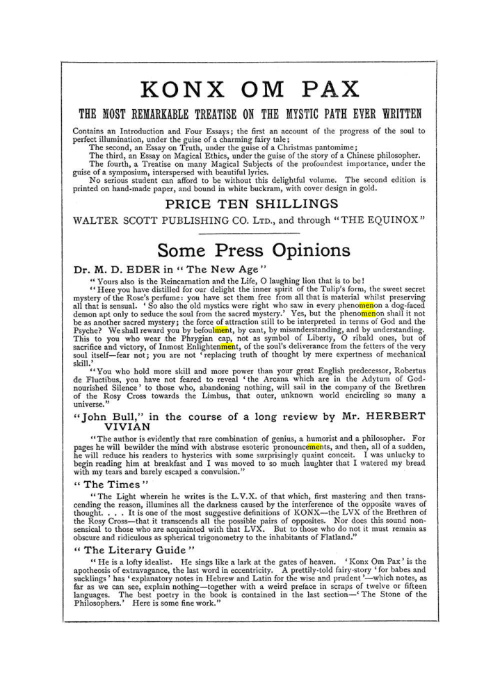 Original scan of The Equinox (Volume I, Number IV), PDF page 502