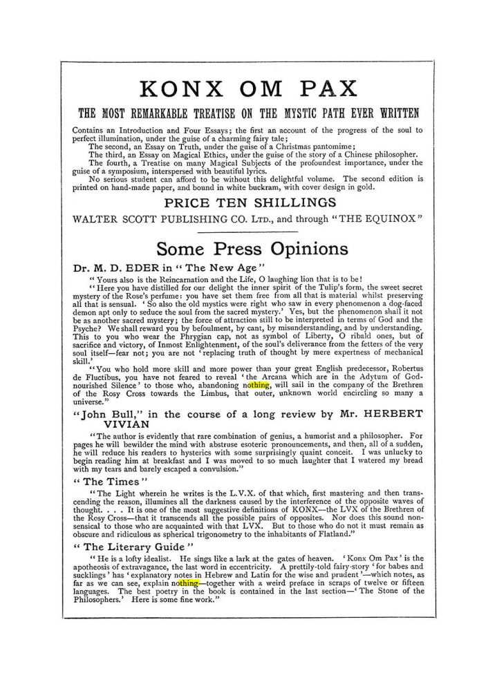 Original scan of The Equinox (Volume I, Number IV), PDF page 502