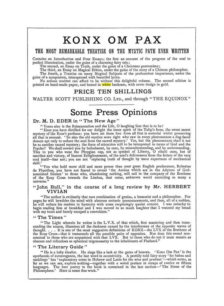 Original scan of The Equinox (Volume I, Number IV), PDF page 502