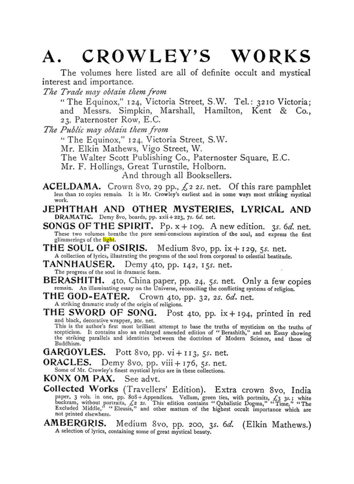 Original scan of The Equinox (Volume I, Number IV), PDF page 503