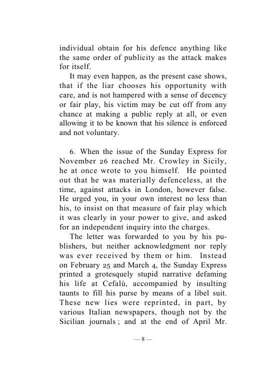Original scan of An Open Letter to Lord Beaverbook, PDF page 8