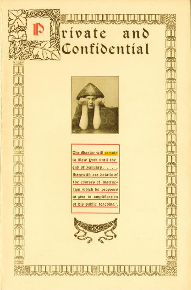 Original scan of Private and Confidential, PDF page 1