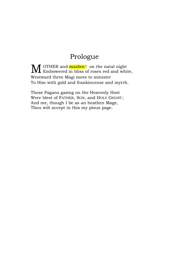 Original scan of Hail Mary, PDF page 6