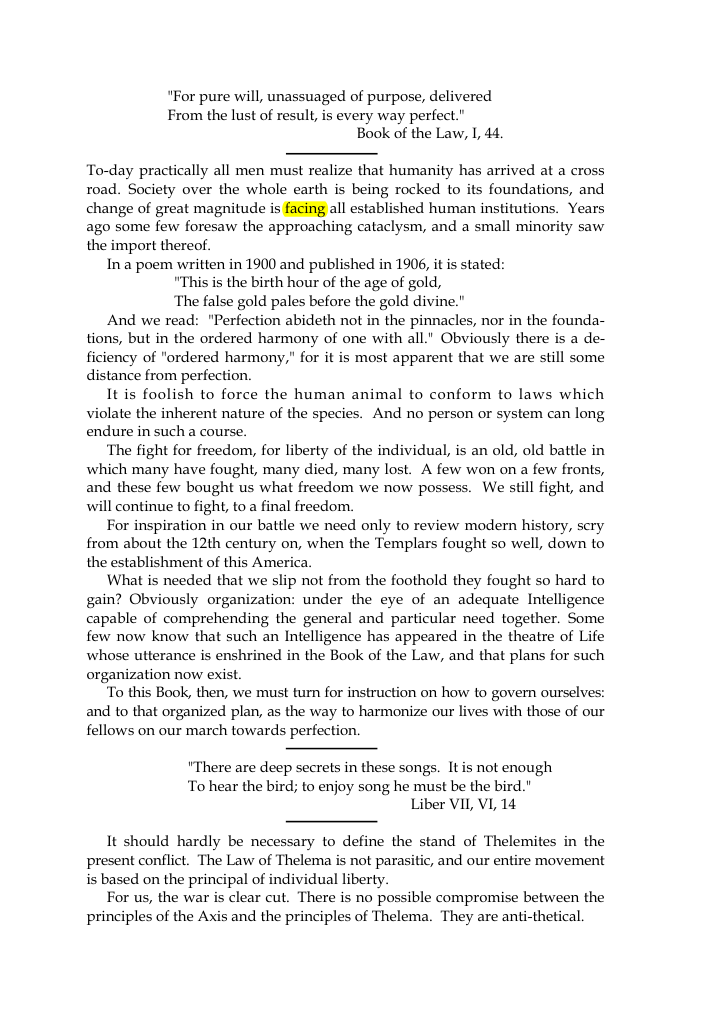 Original scan of The Oriflamme, Vol. I, No. I, PDF page 3