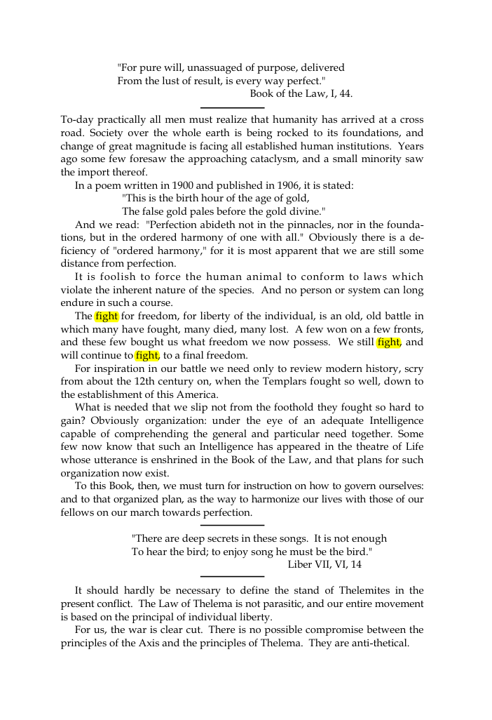Original scan of The Oriflamme, Vol. I, No. I, PDF page 3