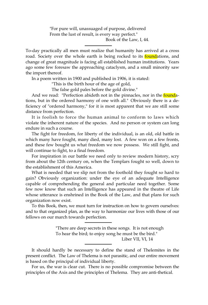 Original scan of The Oriflamme, Vol. I, No. I, PDF page 3
