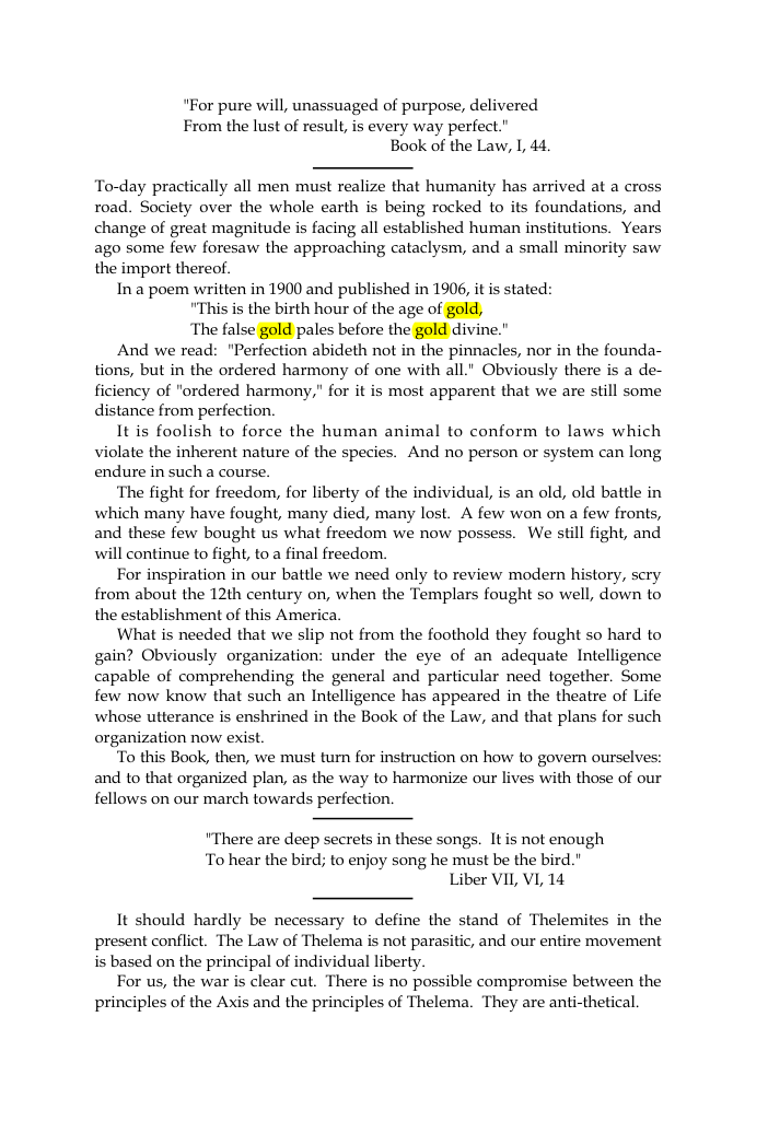 Original scan of The Oriflamme, Vol. I, No. I, PDF page 3
