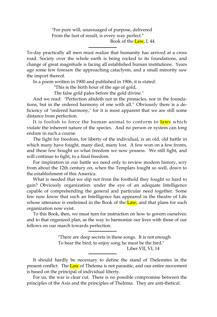 Original scan of The Oriflamme, Vol. I, No. I, PDF page 3