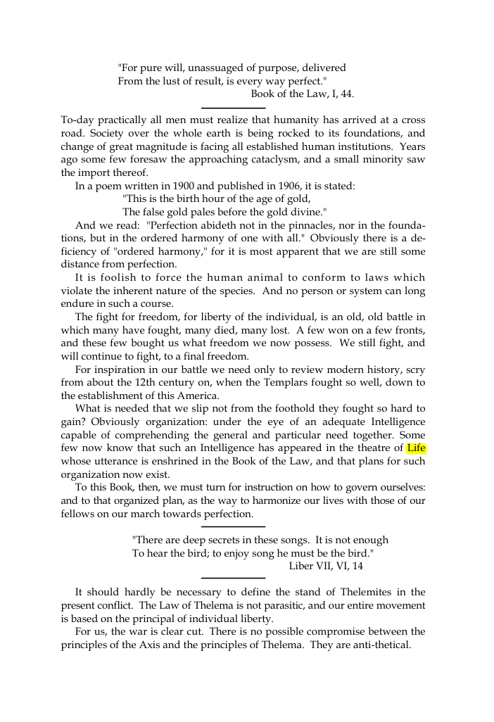 Original scan of The Oriflamme, Vol. I, No. I, PDF page 3