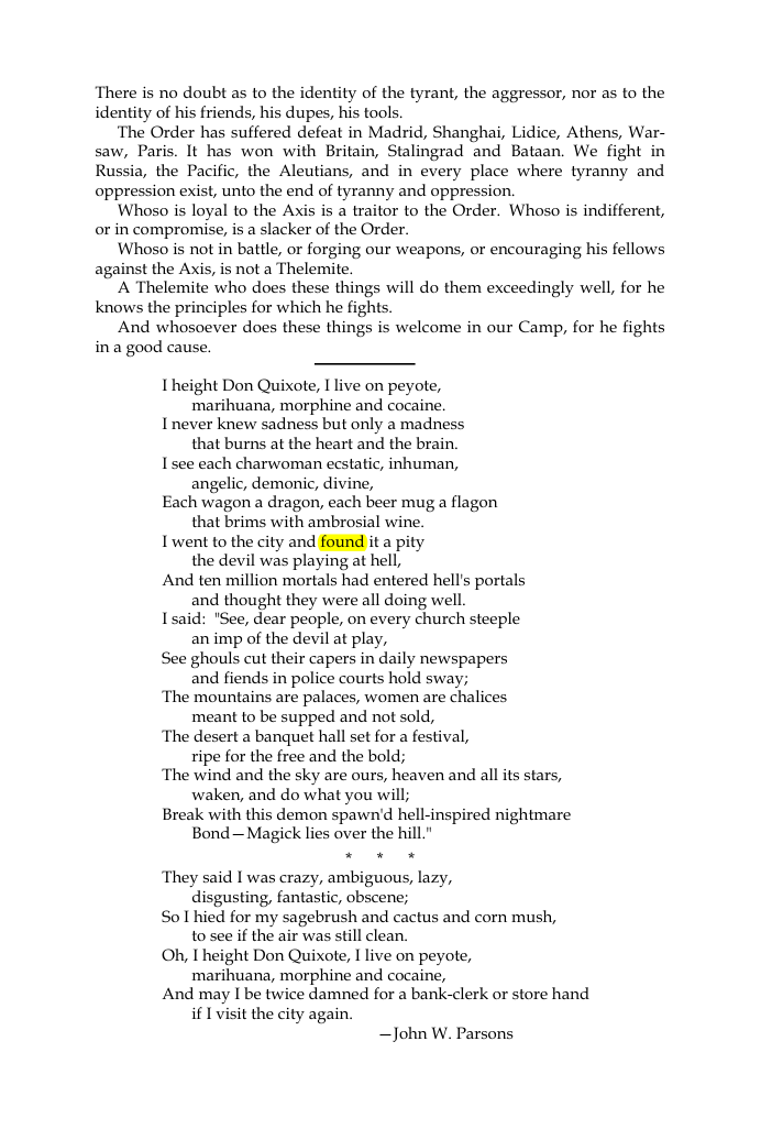 Original scan of The Oriflamme, Vol. I, No. I, PDF page 4