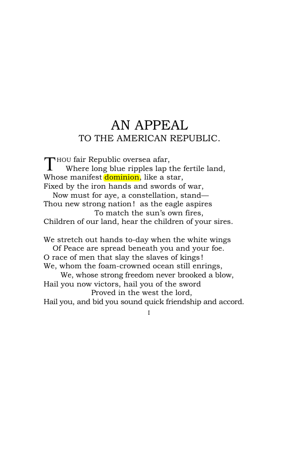 Original scan of An Appeal to the American Republic, PDF page 3