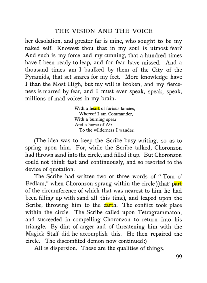Original scan of The Vision and the Voice, PDF page 101