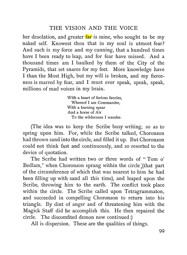 Original scan of The Vision and the Voice, PDF page 101