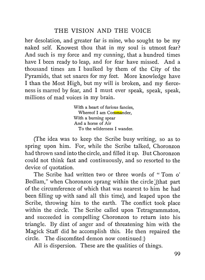 Original scan of The Vision and the Voice, PDF page 101