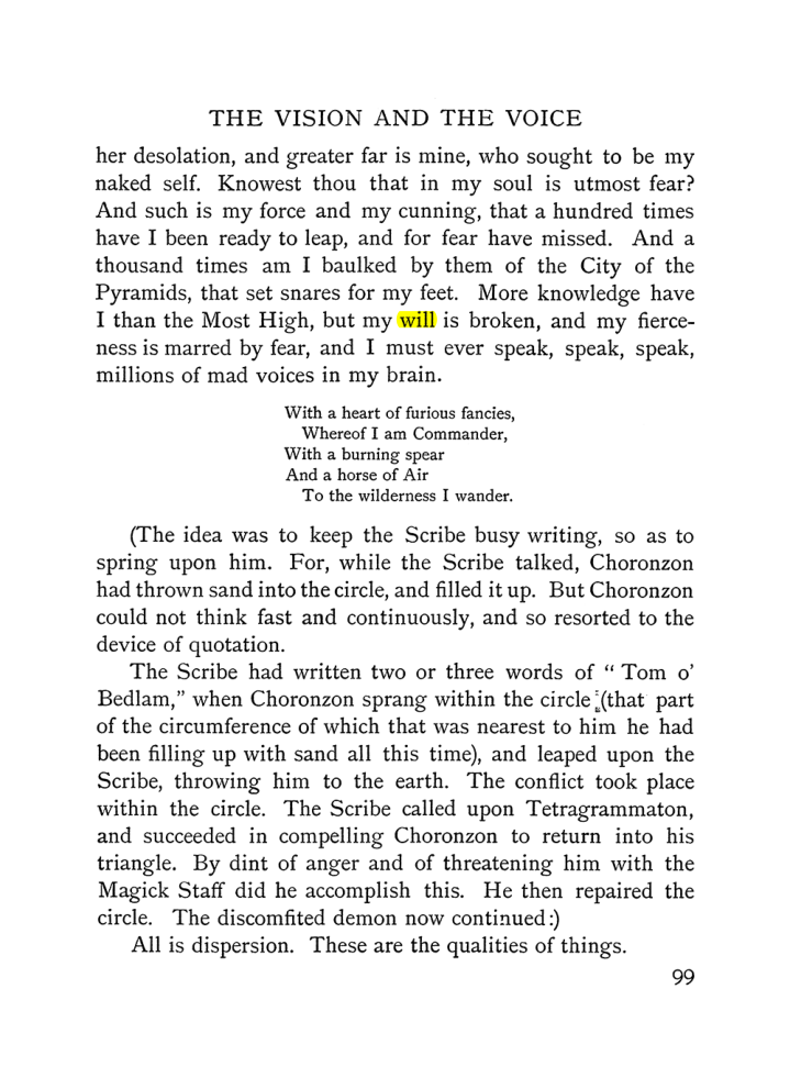Original scan of The Vision and the Voice, PDF page 101