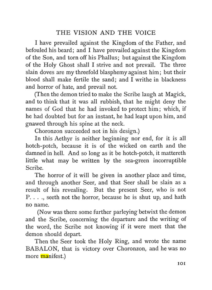 Original scan of The Vision and the Voice, PDF page 103
