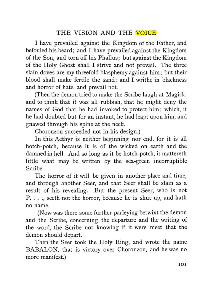 Original scan of The Vision and the Voice, PDF page 103
