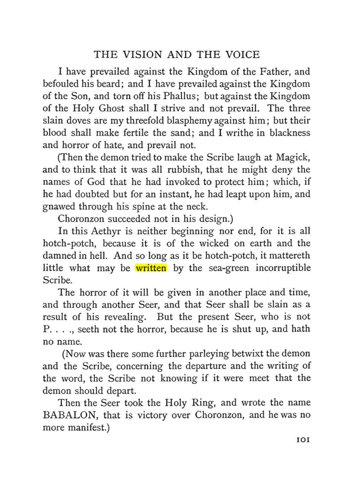 Original scan of The Vision and the Voice, PDF page 103