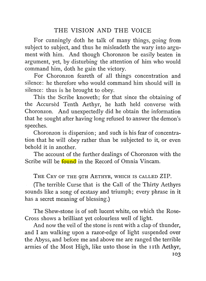 Original scan of The Vision and the Voice, PDF page 105