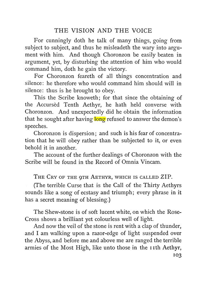 Original scan of The Vision and the Voice, PDF page 105