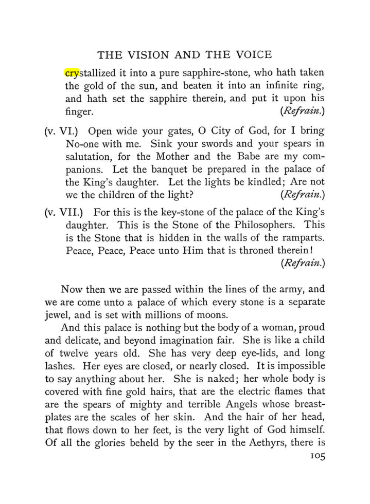 Original scan of The Vision and the Voice, PDF page 107
