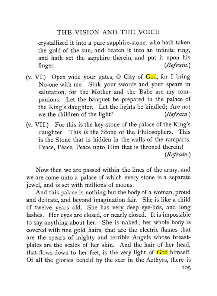 Original scan of The Vision and the Voice, PDF page 107