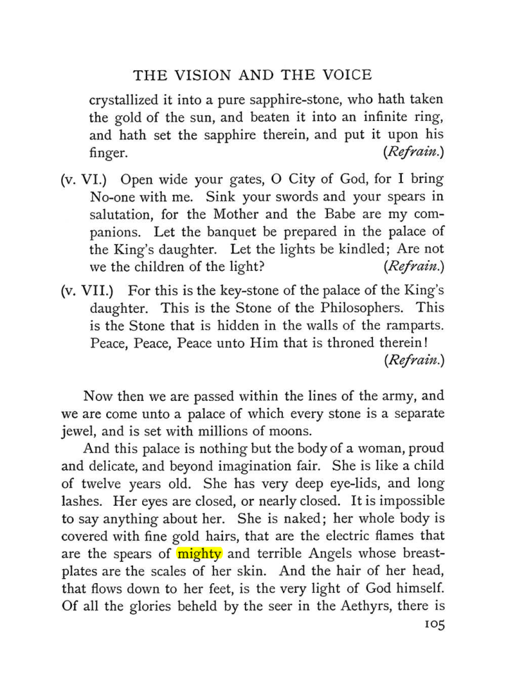 Original scan of The Vision and the Voice, PDF page 107