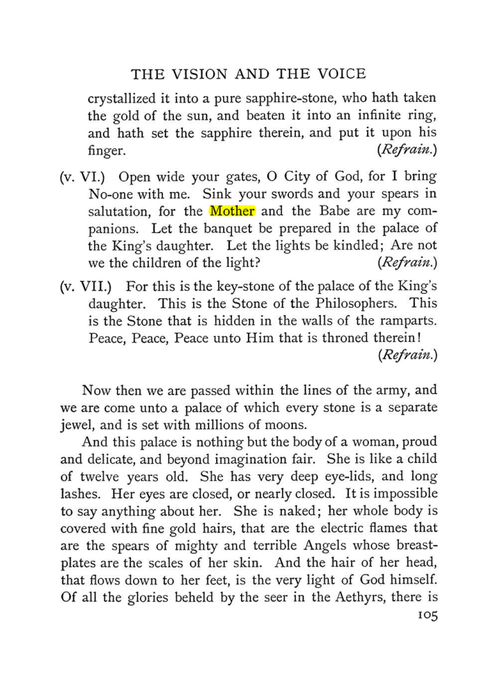 Original scan of The Vision and the Voice, PDF page 107