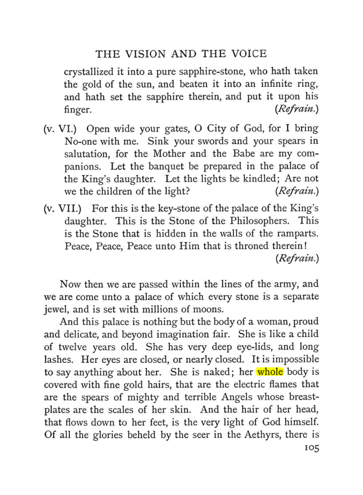 Original scan of The Vision and the Voice, PDF page 107