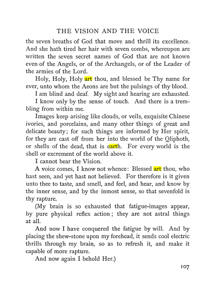 Original scan of The Vision and the Voice, PDF page 109