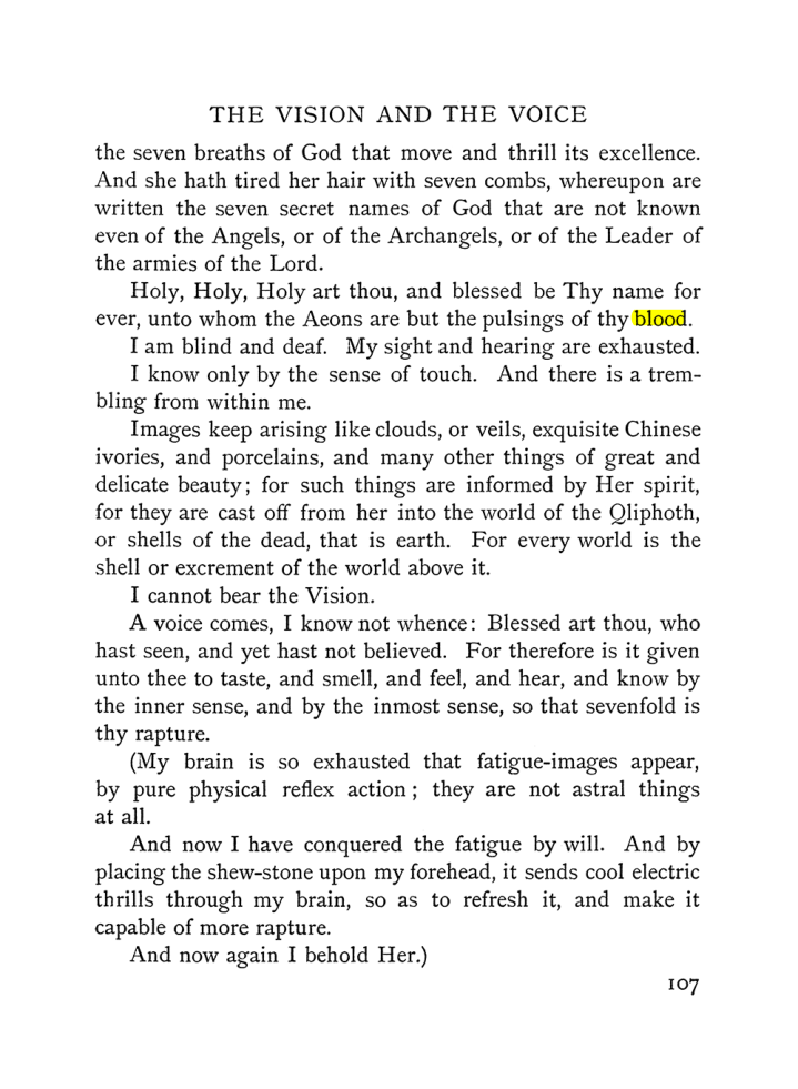 Original scan of The Vision and the Voice, PDF page 109
