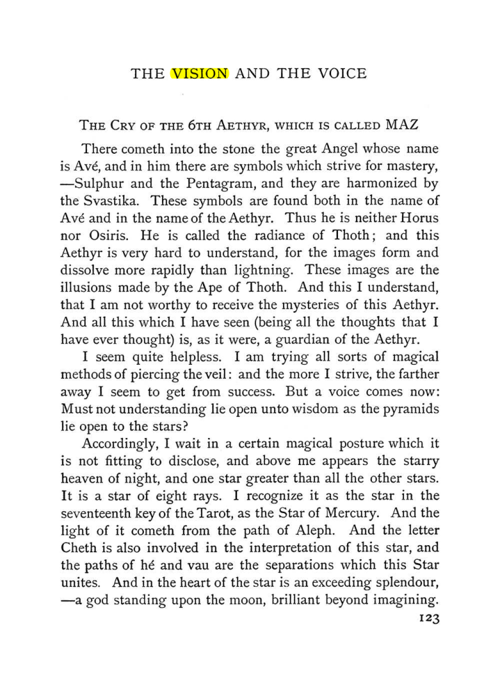 Original scan of The Vision and the Voice, PDF page 125