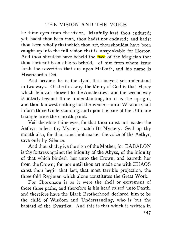 Original scan of The Vision and the Voice, PDF page 149