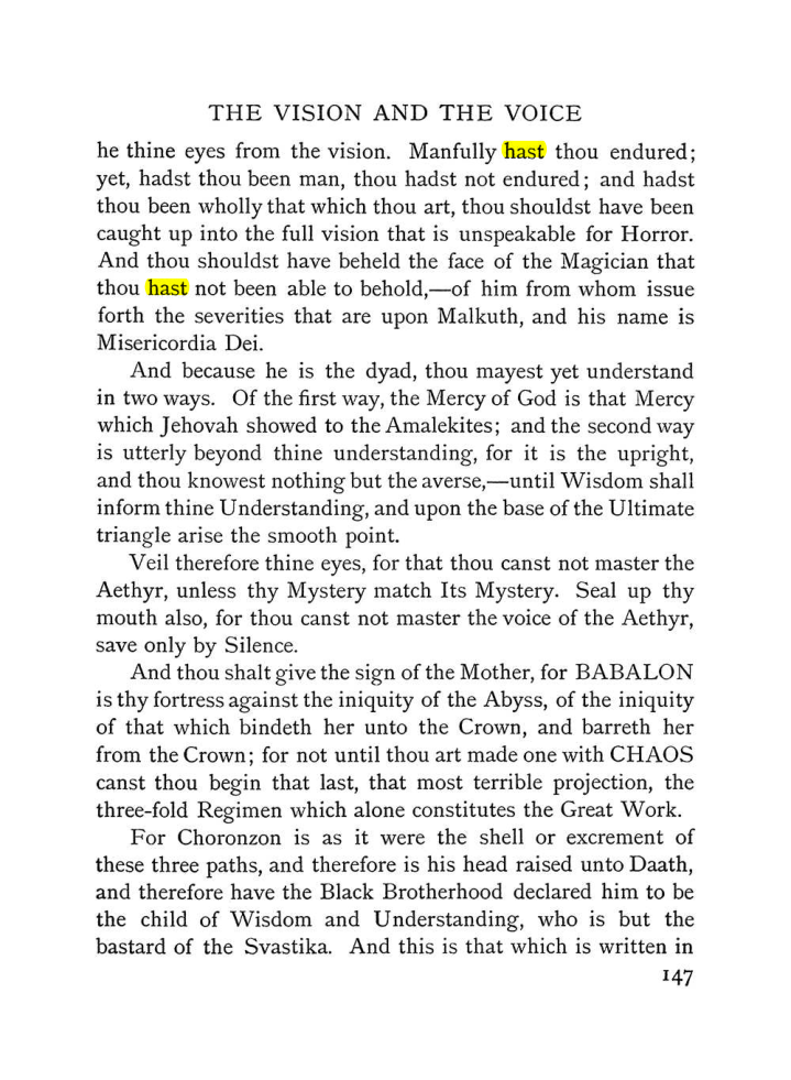Original scan of The Vision and the Voice, PDF page 149