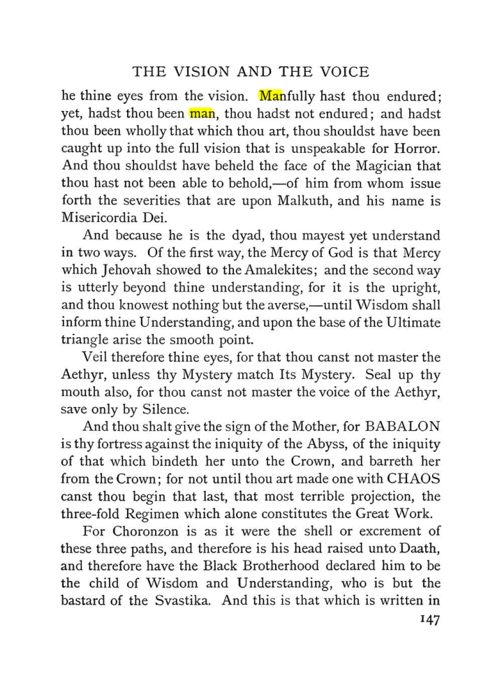 Original scan of The Vision and the Voice, PDF page 149
