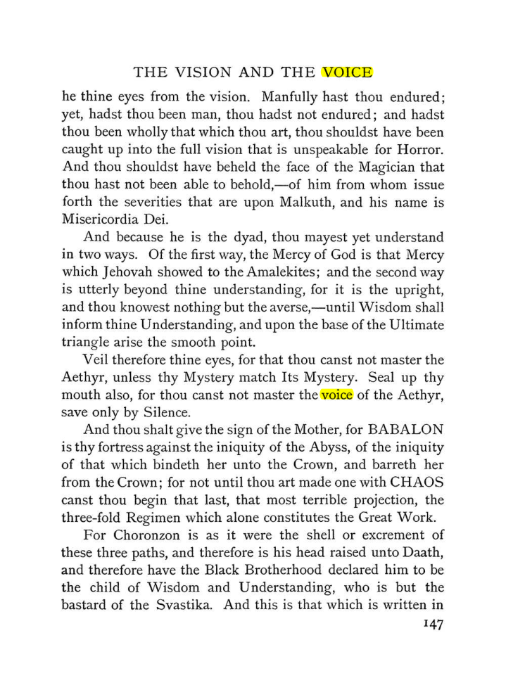 Original scan of The Vision and the Voice, PDF page 149
