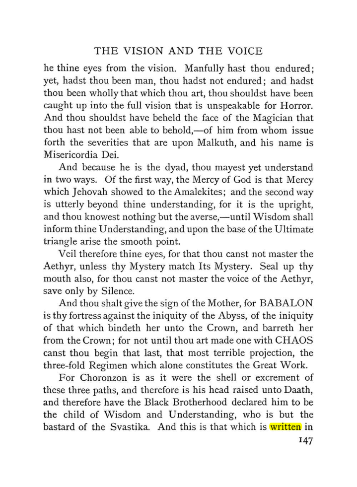 Original scan of The Vision and the Voice, PDF page 149